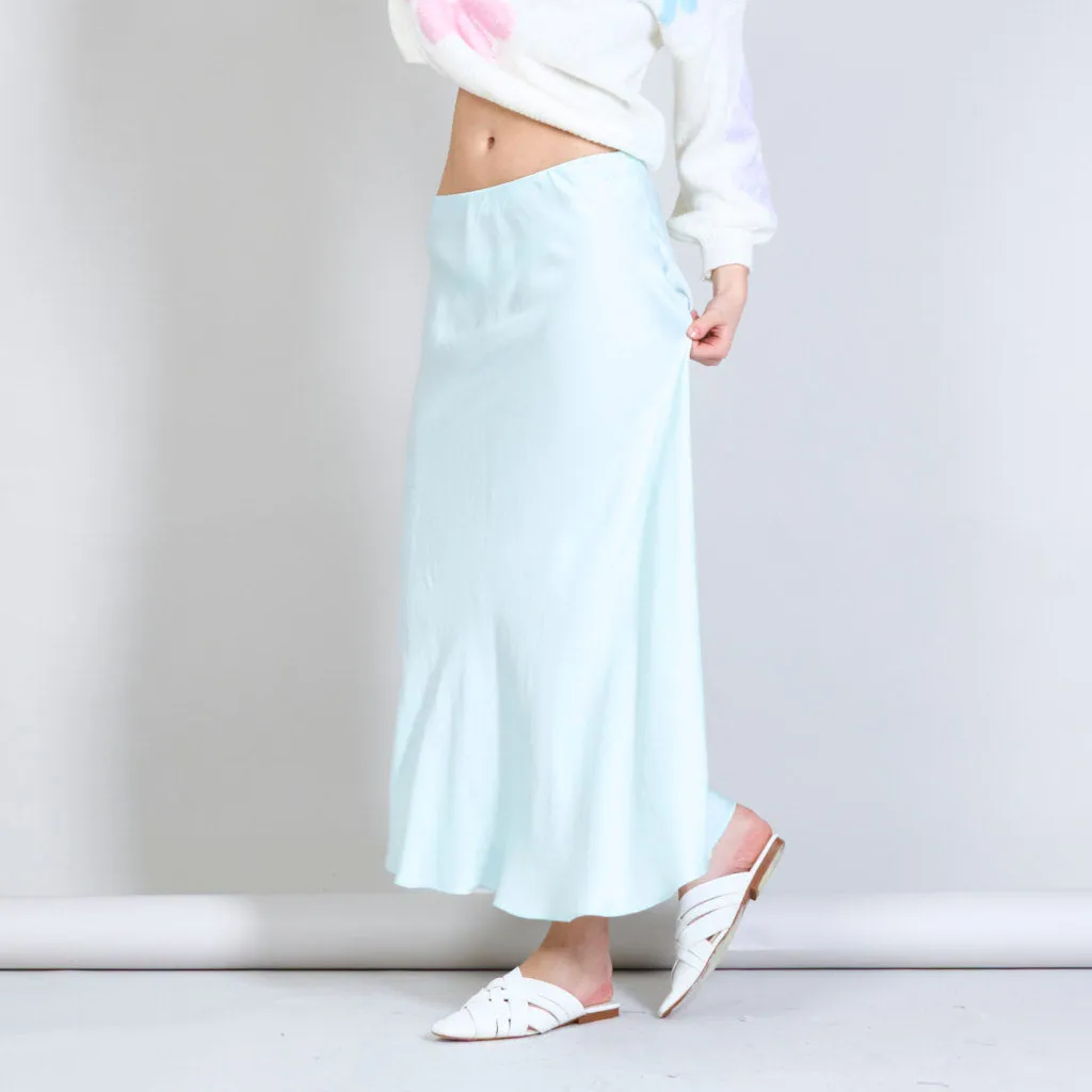 Satin solid color skirts  wholesale