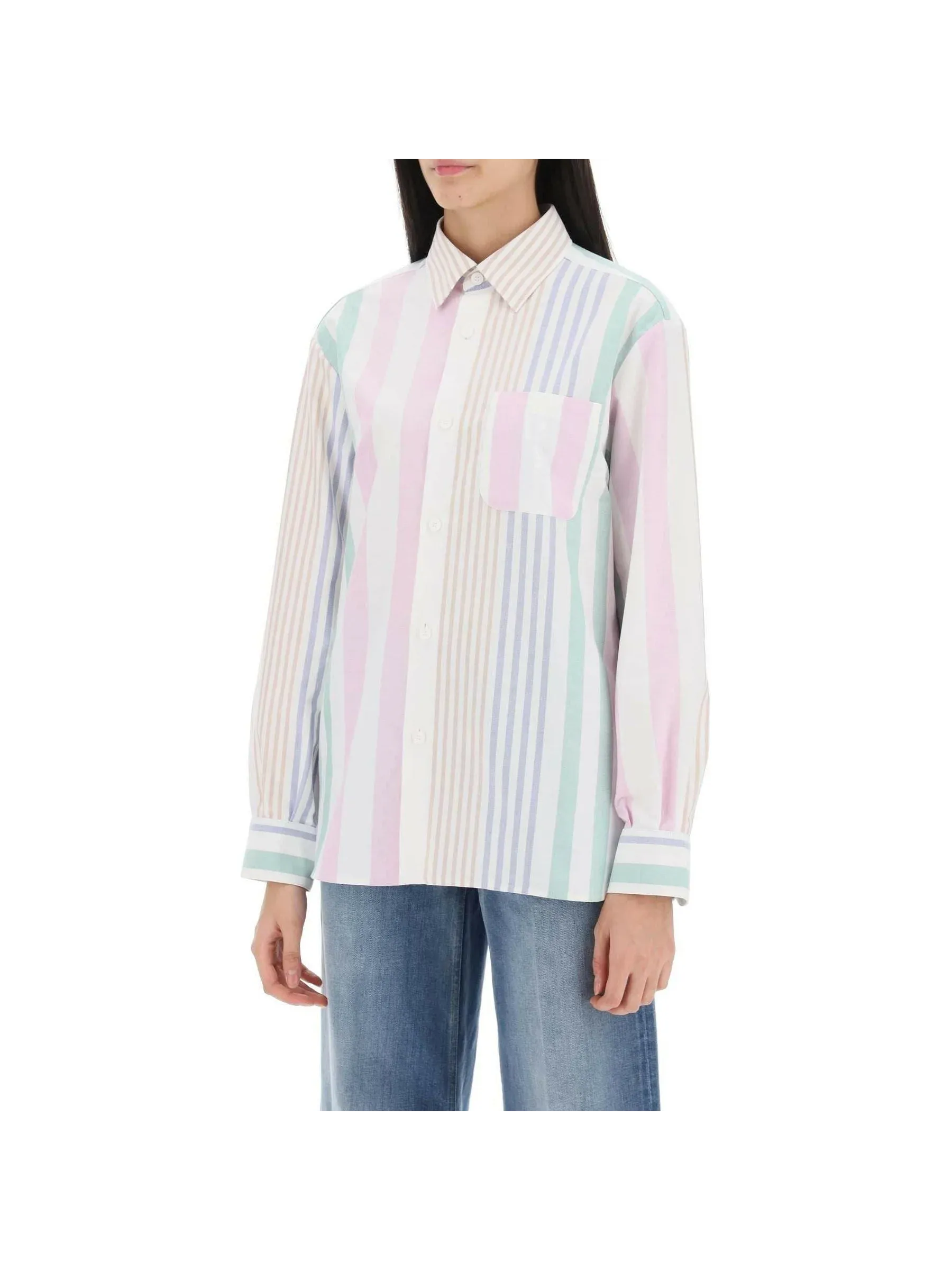 Sela Striped Cotton Shirt