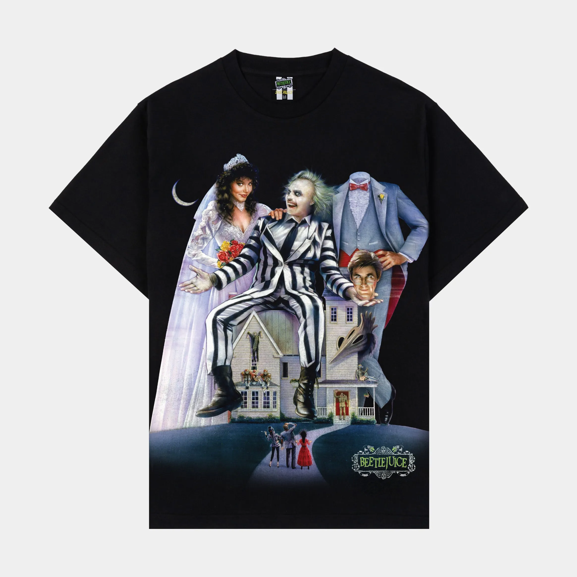 SP x Beetlejuice Poster Mens Short Sleeve Shirt (Black/Purple)