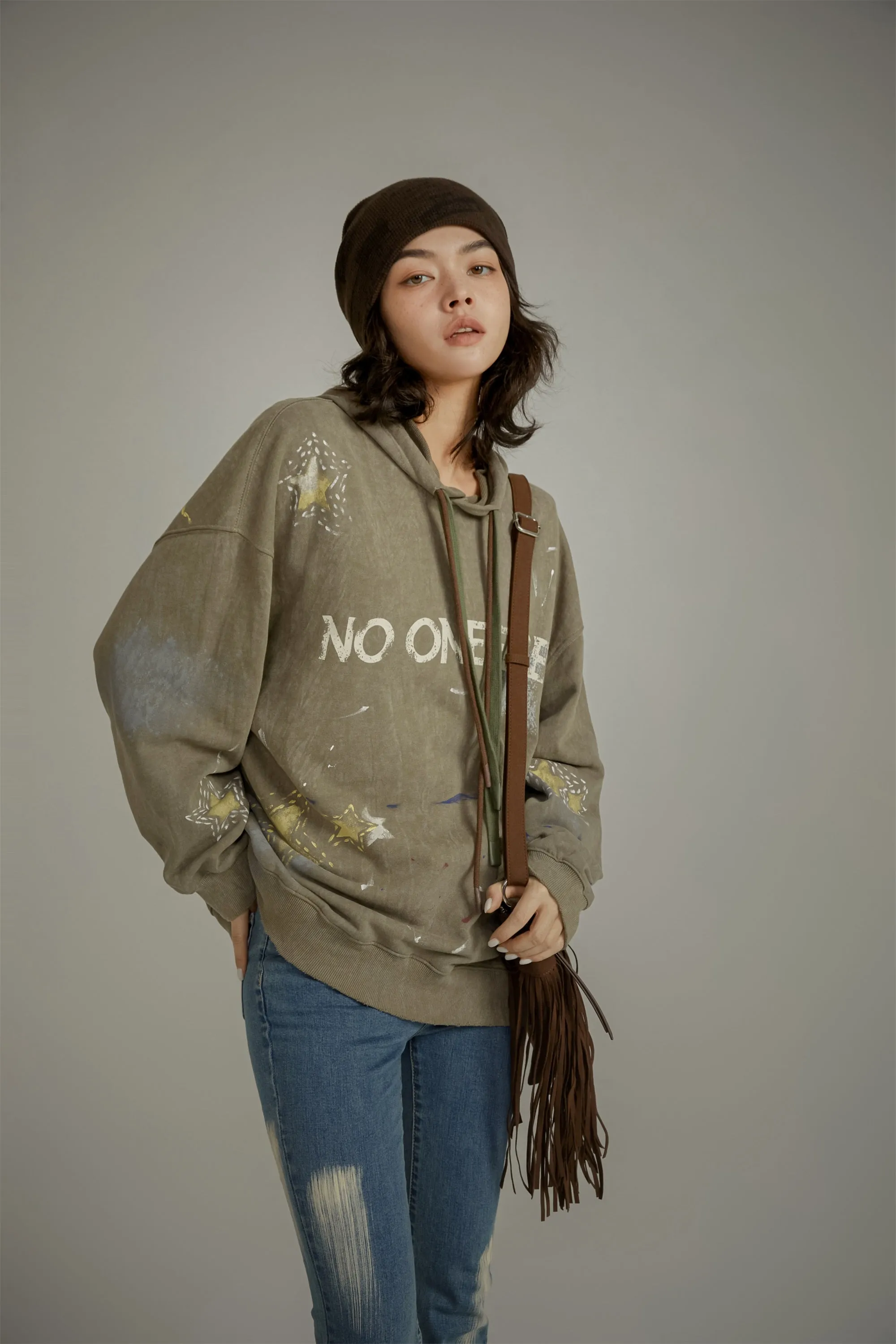 Star Loose Fit Hoodie