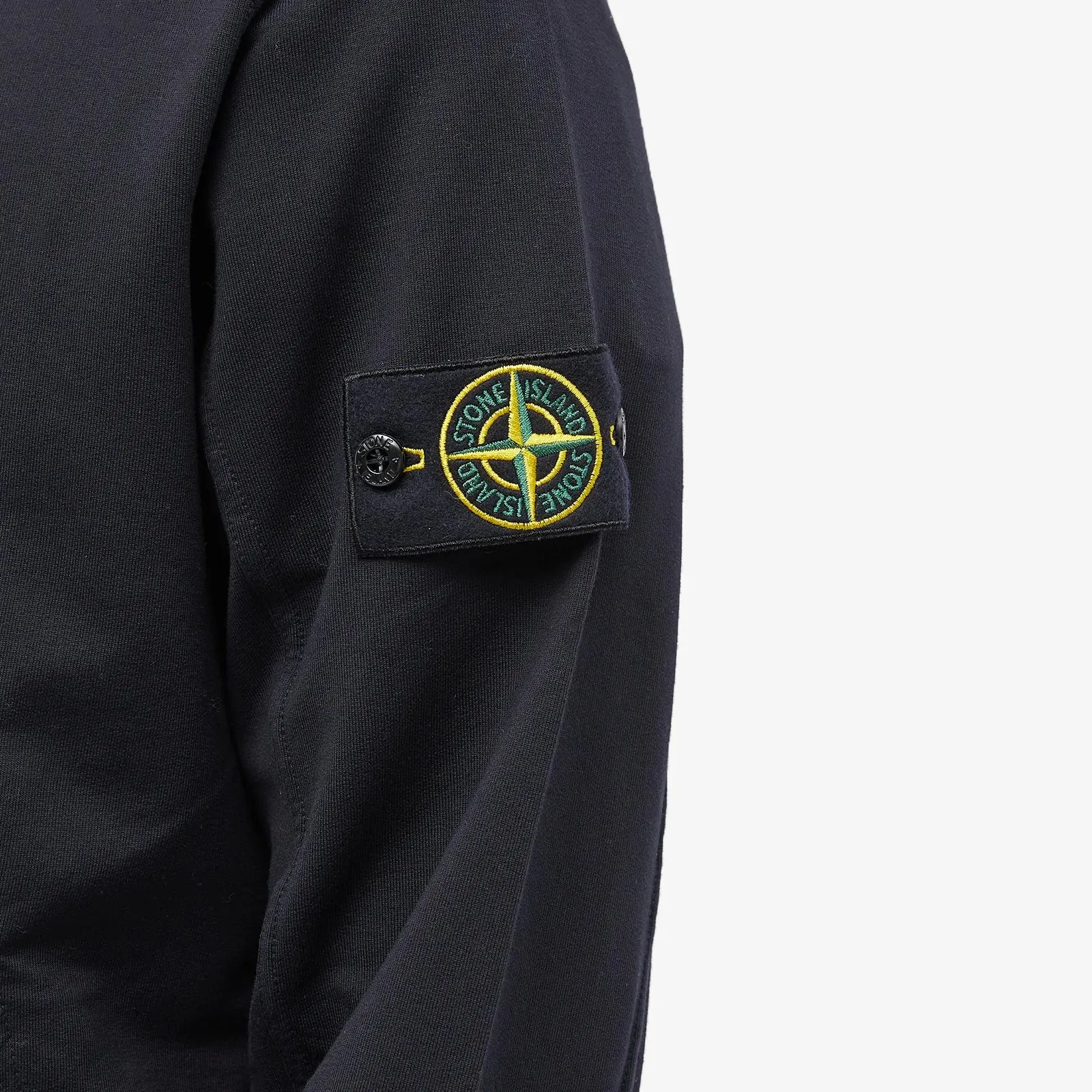 Stone Island Zip Pocket Detail Hoodie