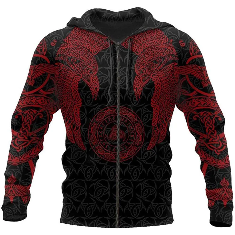 Viking Warrior Printed Hoodies Sweatshirts