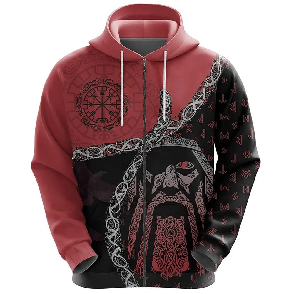 Viking Warrior Printed Hoodies Sweatshirts