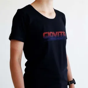 Women's Black Turbo Cotton T Shirt