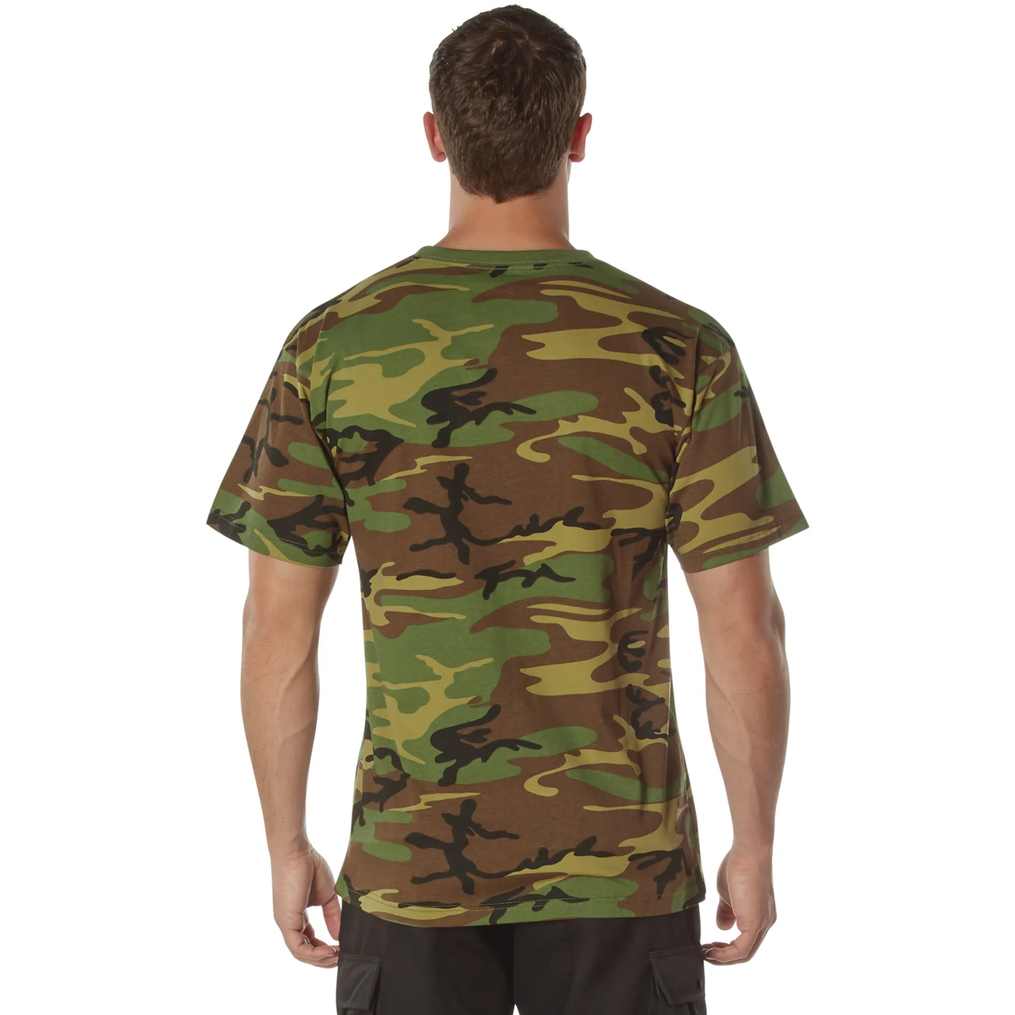 Woodland Camo - 100% Cotton Camo T-Shirt – Standard Fit Camouflage Shirt