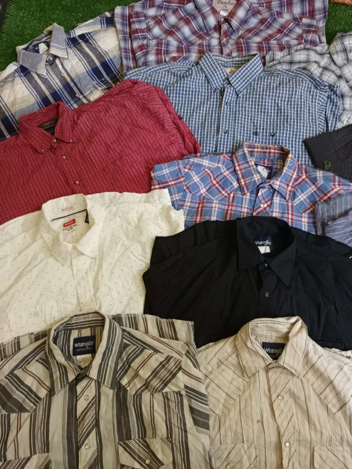 Wrangler cotton shirts 25 pieces